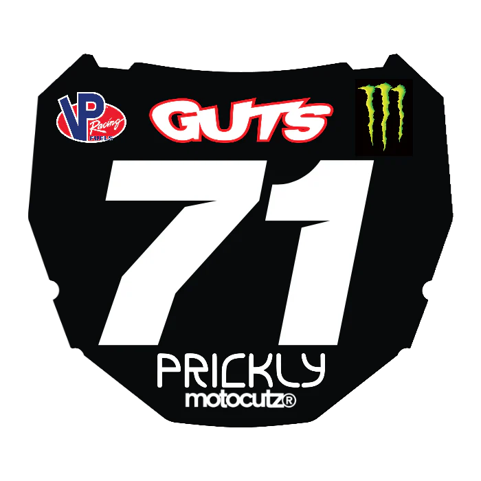 CUSTOM ODI NUMBER PLATE DECAL