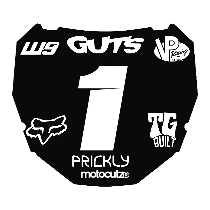 CUSTOM ODI NUMBER PLATE DECAL