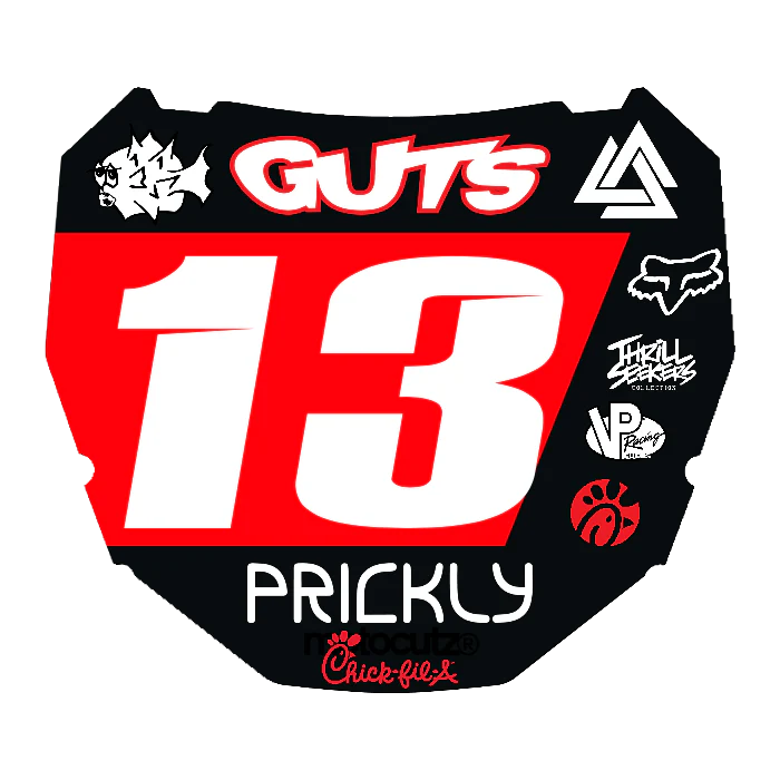 CUSTOM ODI NUMBER PLATE DECAL