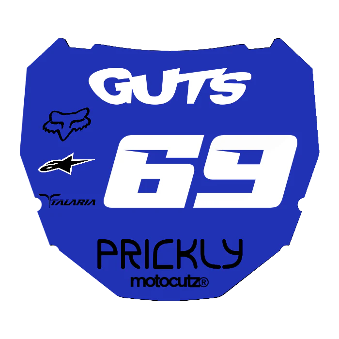 CUSTOM ODI NUMBER PLATE DECAL
