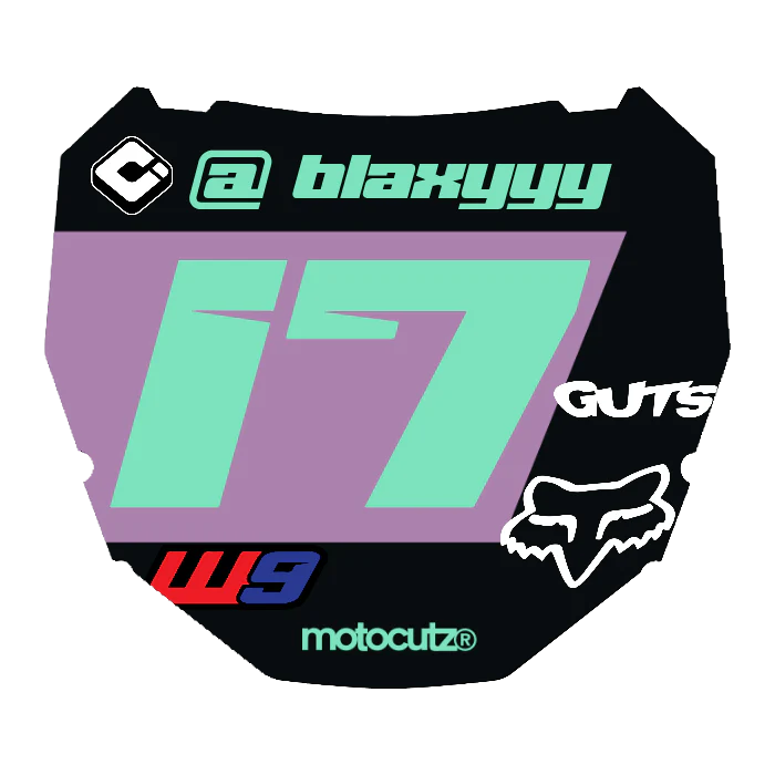 CUSTOM ODI NUMBER PLATE DECAL