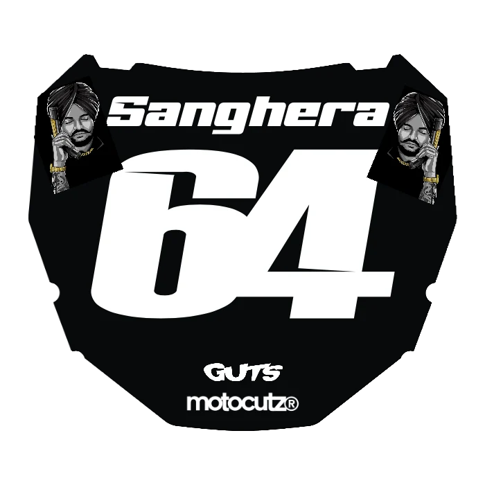 CUSTOM ODI NUMBER PLATE DECAL