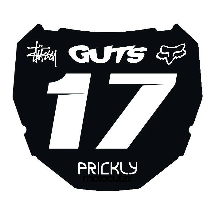 CUSTOM ODI NUMBER PLATE DECAL
