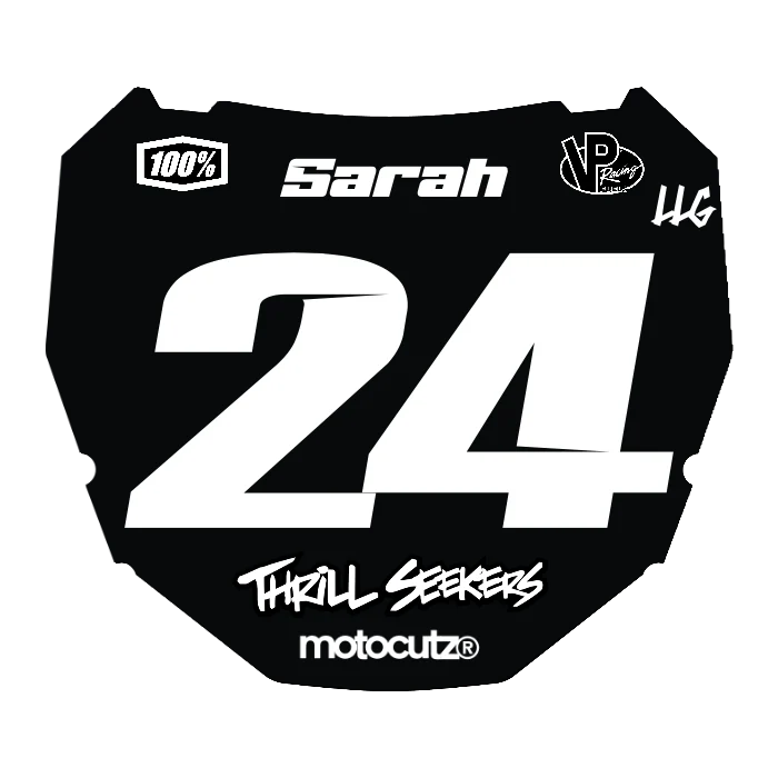CUSTOM ODI NUMBER PLATE DECAL