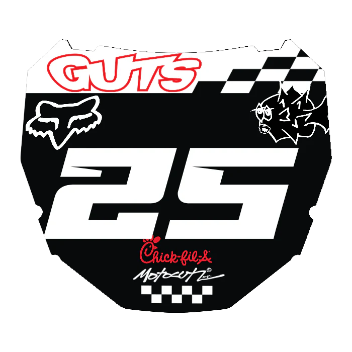 CUSTOM ODI NUMBER PLATE DECAL