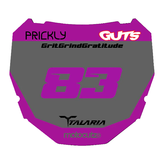 CUSTOM ODI NUMBER PLATE DECAL