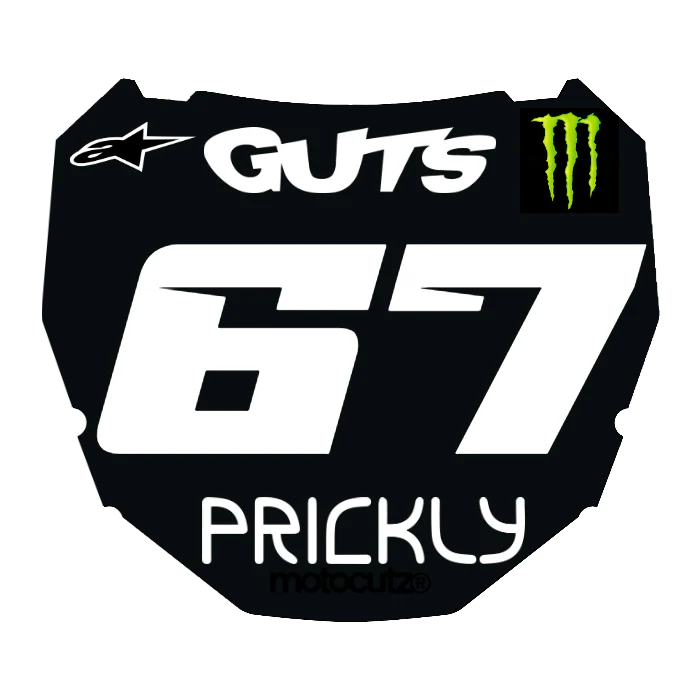 CUSTOM ODI NUMBER PLATE DECAL