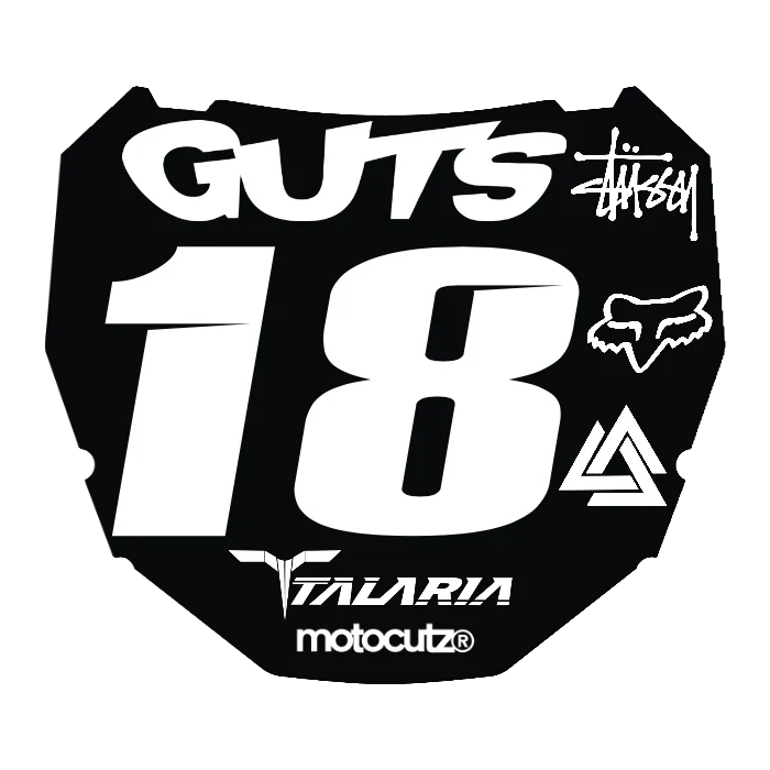 CUSTOM ODI NUMBER PLATE DECAL
