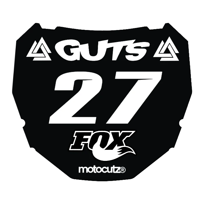 CUSTOM ODI NUMBER PLATE DECAL