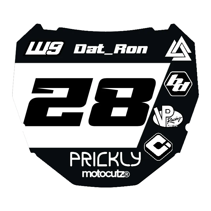 CUSTOM ODI NUMBER PLATE DECAL