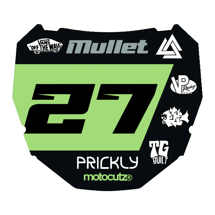 CUSTOM ODI NUMBER PLATE DECAL