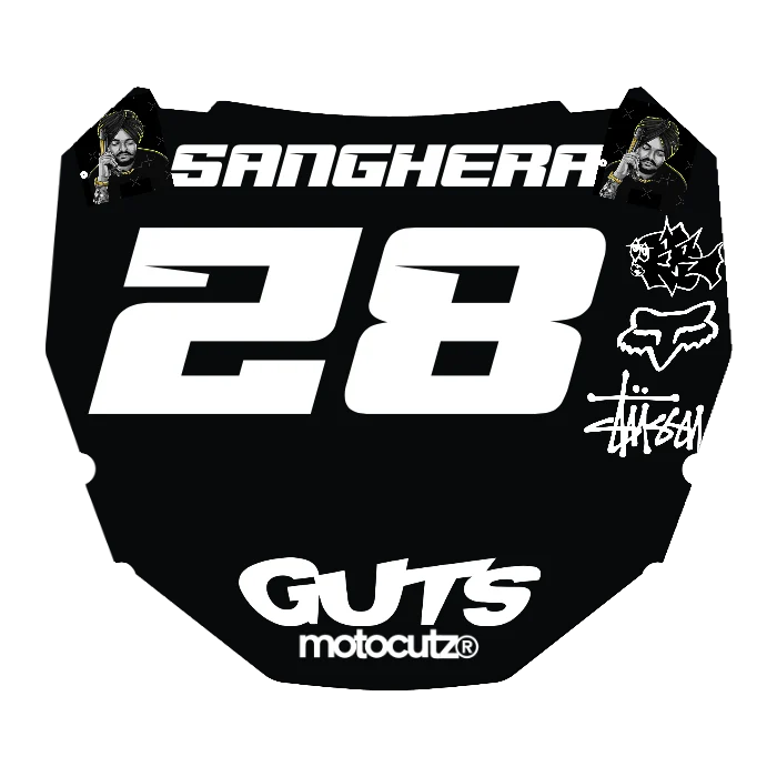 CUSTOM ODI NUMBER PLATE DECAL