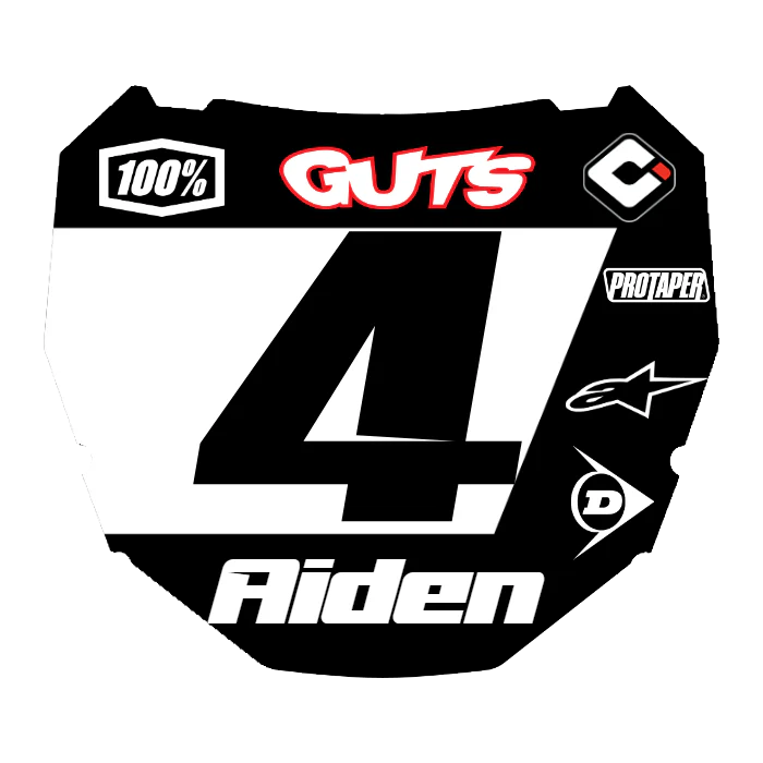 CUSTOM ODI NUMBER PLATE DECAL