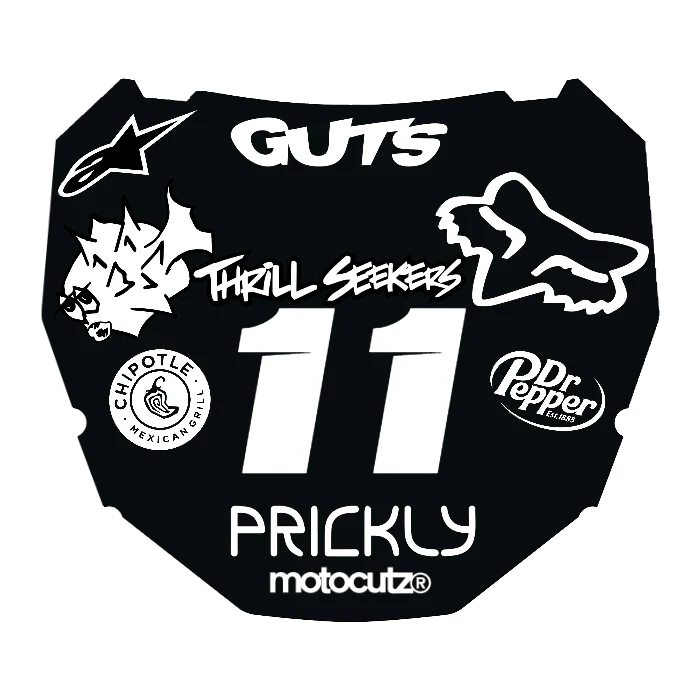 CUSTOM ODI NUMBER PLATE DECAL