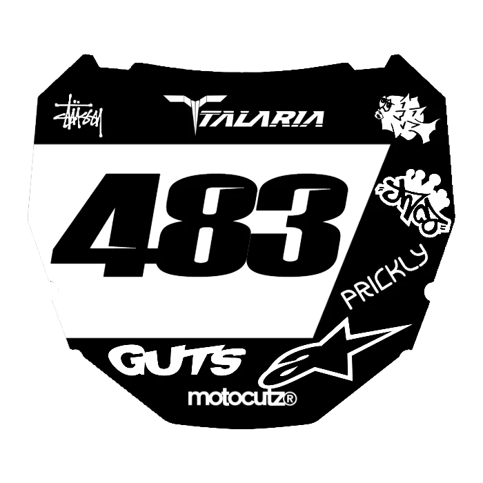 CUSTOM ODI NUMBER PLATE DECAL