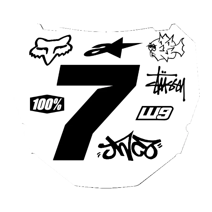 CUSTOM ODI NUMBER PLATE DECAL
