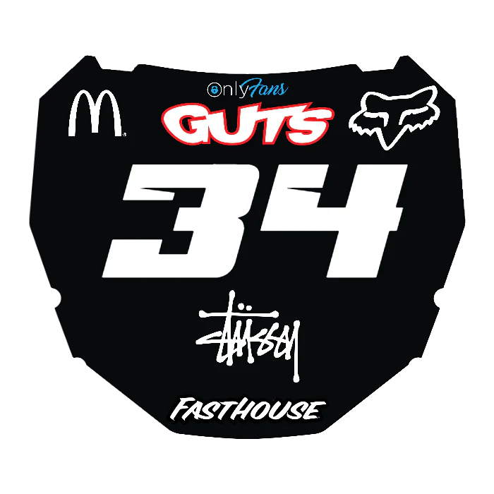CUSTOM ODI NUMBER PLATE DECAL