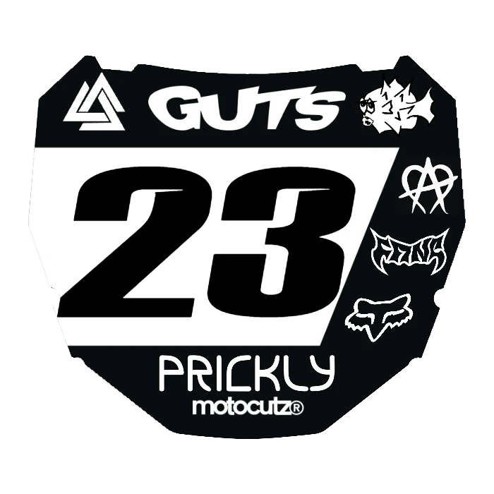 CUSTOM ODI NUMBER PLATE DECAL