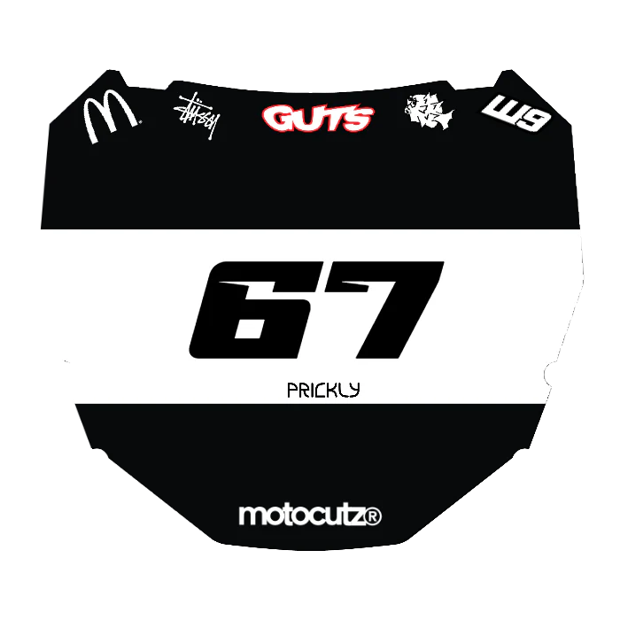 CUSTOM ODI NUMBER PLATE DECAL