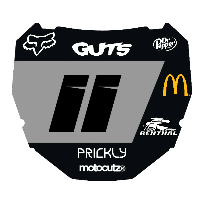 CUSTOM ODI NUMBER PLATE DECAL