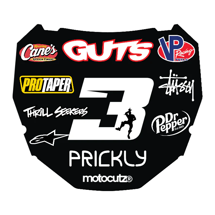 CUSTOM ODI NUMBER PLATE DECAL