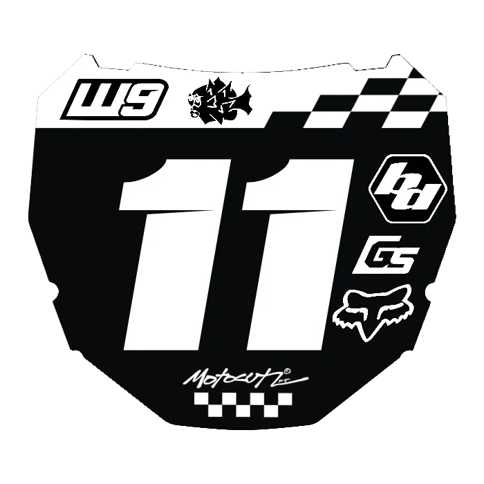 CUSTOM ODI NUMBER PLATE DECAL