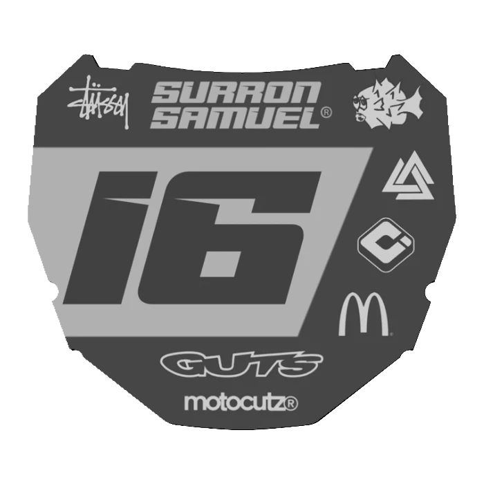 CUSTOM ODI NUMBER PLATE DECAL