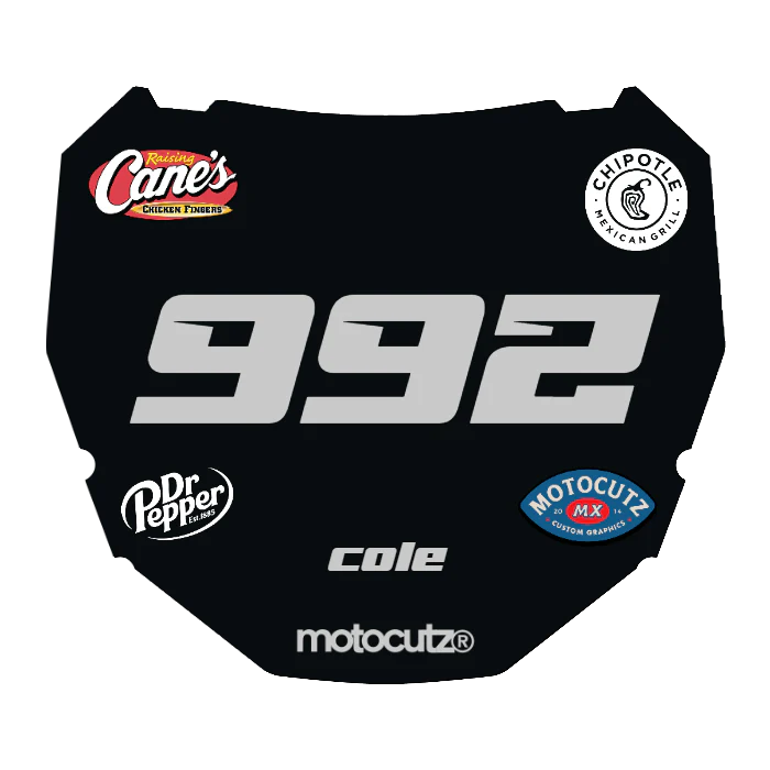 CUSTOM ODI NUMBER PLATE DECAL