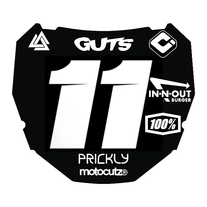 CUSTOM ODI NUMBER PLATE DECAL