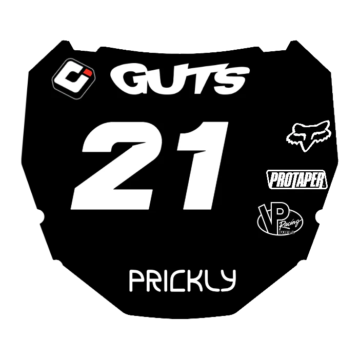 CUSTOM ODI NUMBER PLATE DECAL