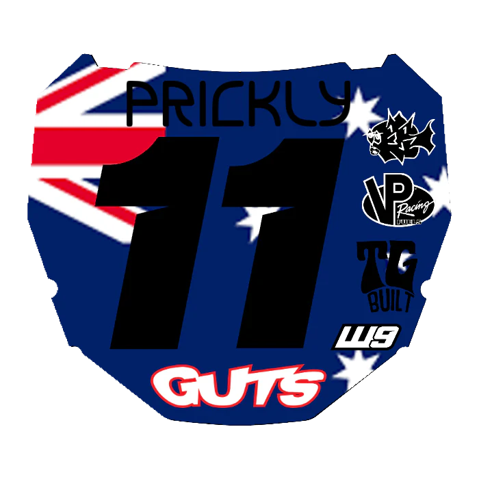 CUSTOM ODI NUMBER PLATE DECAL
