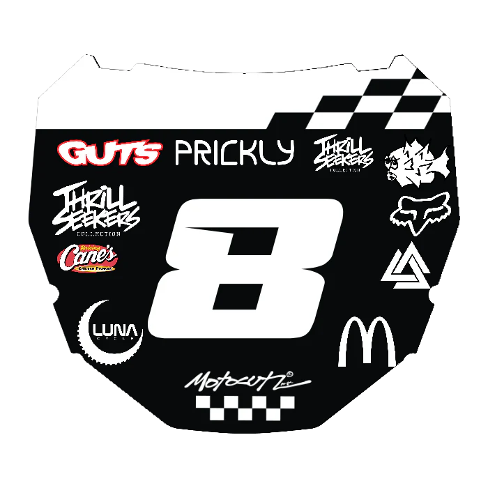 CUSTOM ODI NUMBER PLATE DECAL