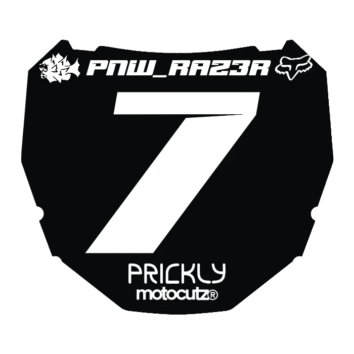 CUSTOM ODI NUMBER PLATE DECAL