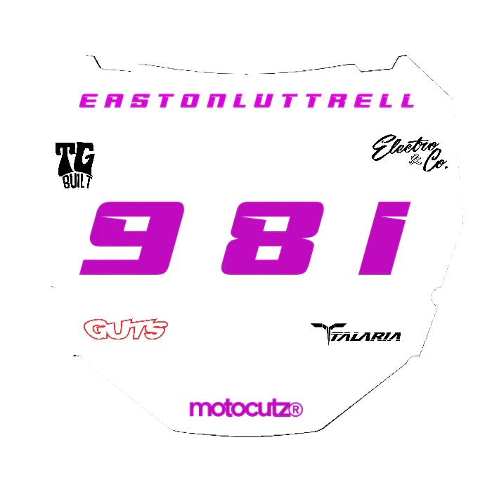CUSTOM ODI NUMBER PLATE DECAL