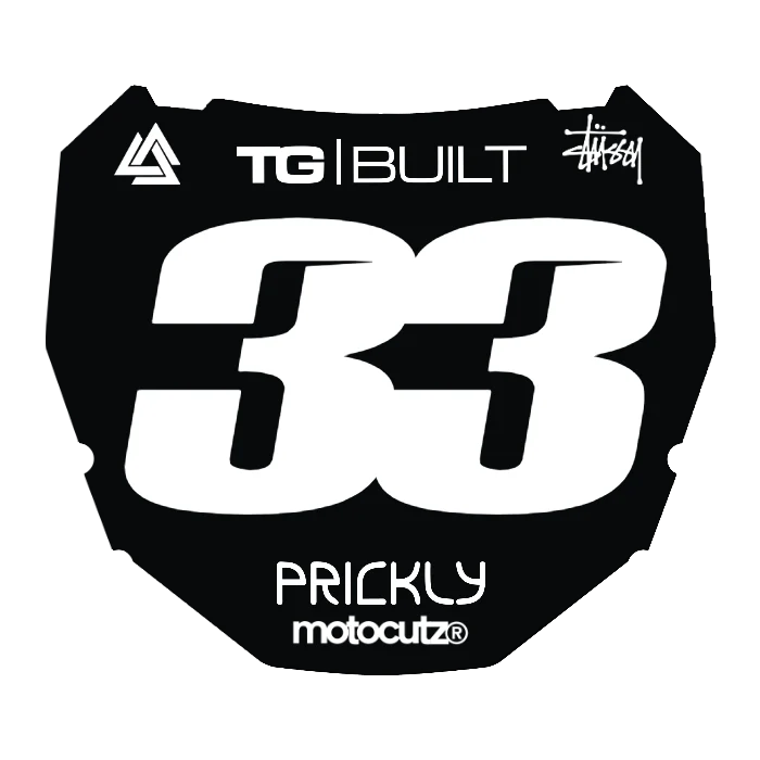 CUSTOM ODI NUMBER PLATE DECAL