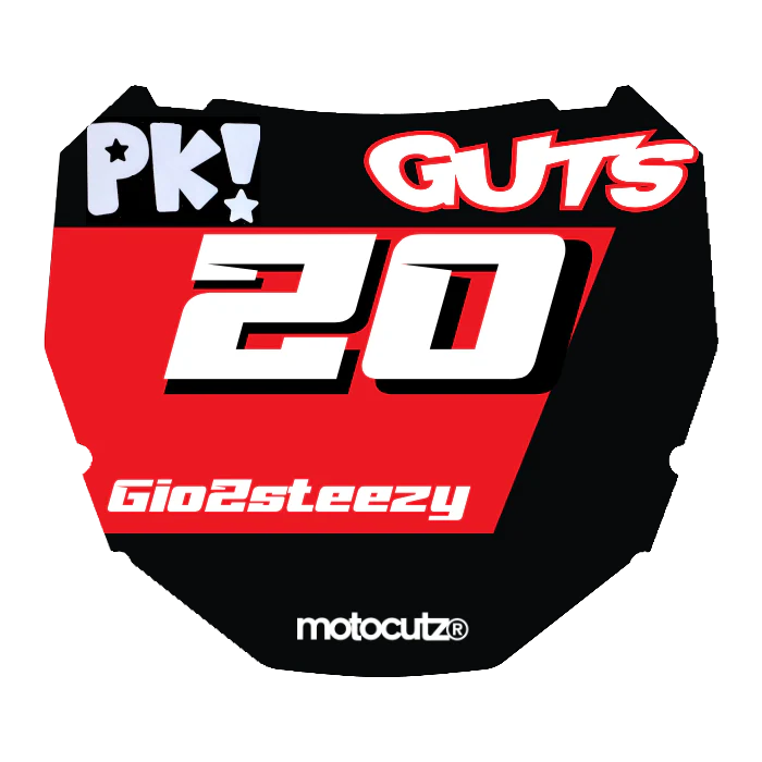 CUSTOM ODI NUMBER PLATE DECAL