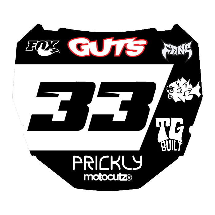 CUSTOM ODI NUMBER PLATE DECAL