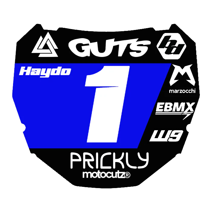 CUSTOM ODI NUMBER PLATE DECAL
