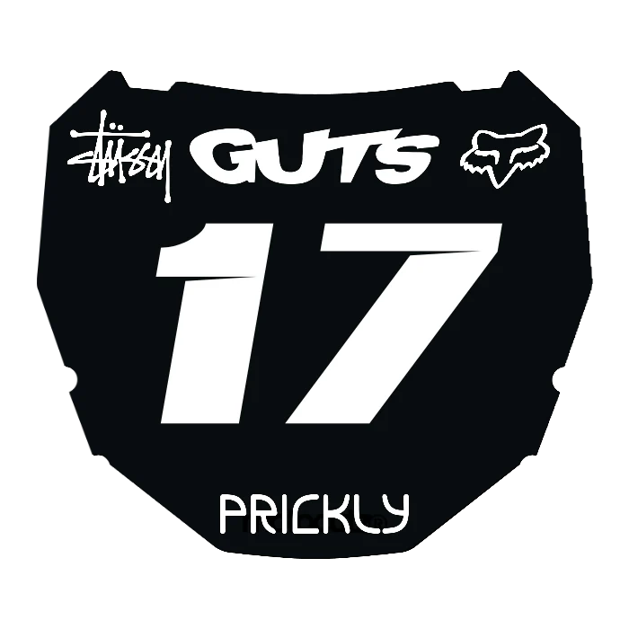 CUSTOM ODI NUMBER PLATE DECAL