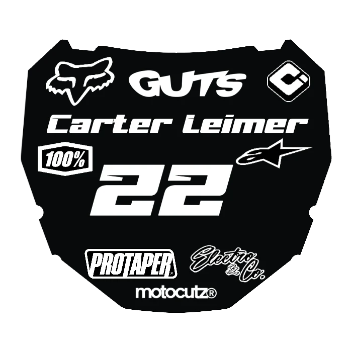 CUSTOM ODI NUMBER PLATE DECAL