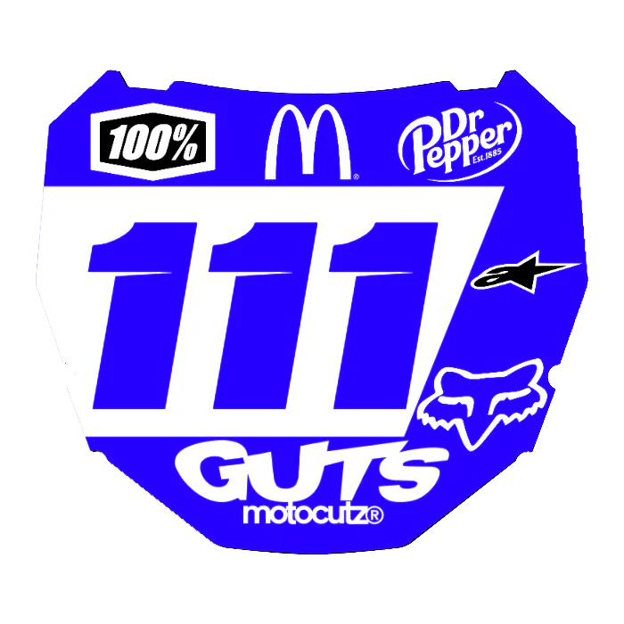 CUSTOM ODI NUMBER PLATE DECAL