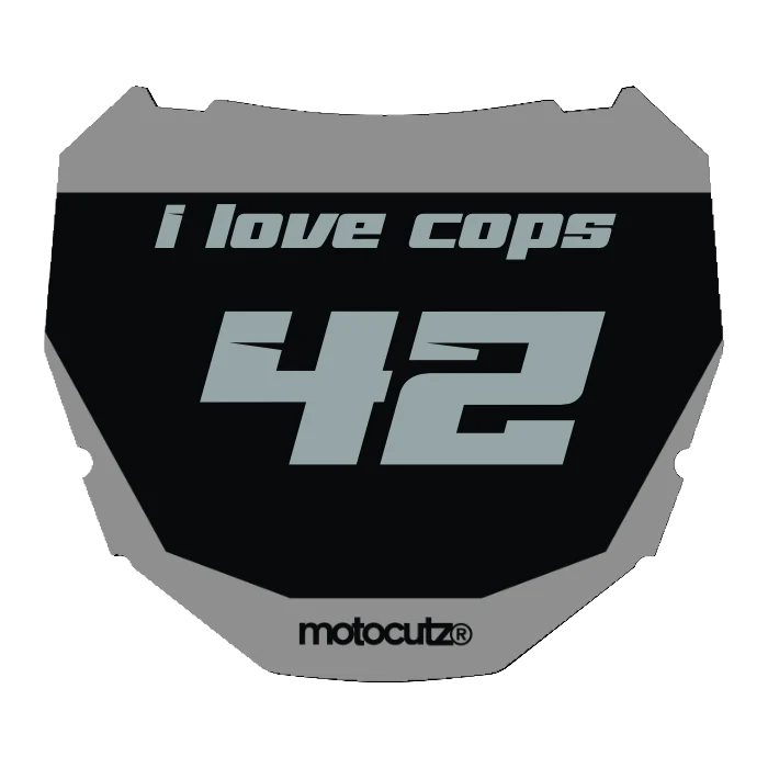 CUSTOM ODI NUMBER PLATE DECAL