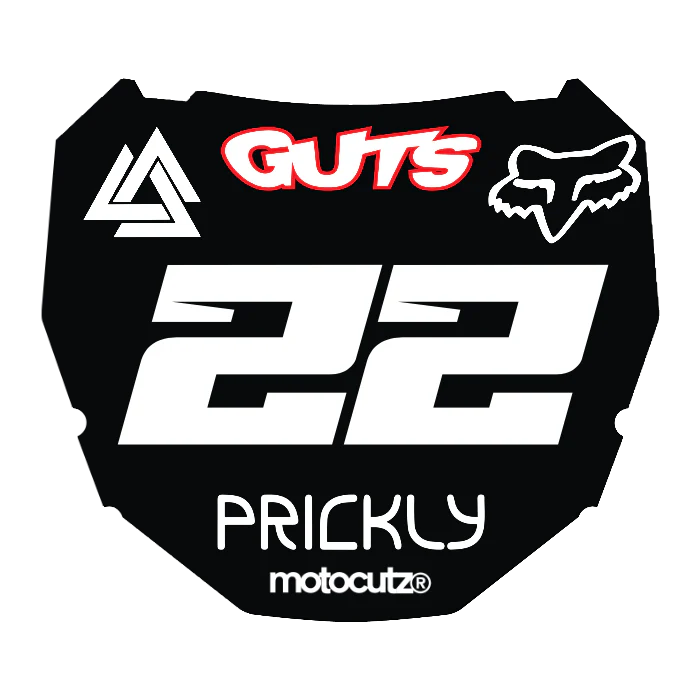 CUSTOM ODI NUMBER PLATE DECAL