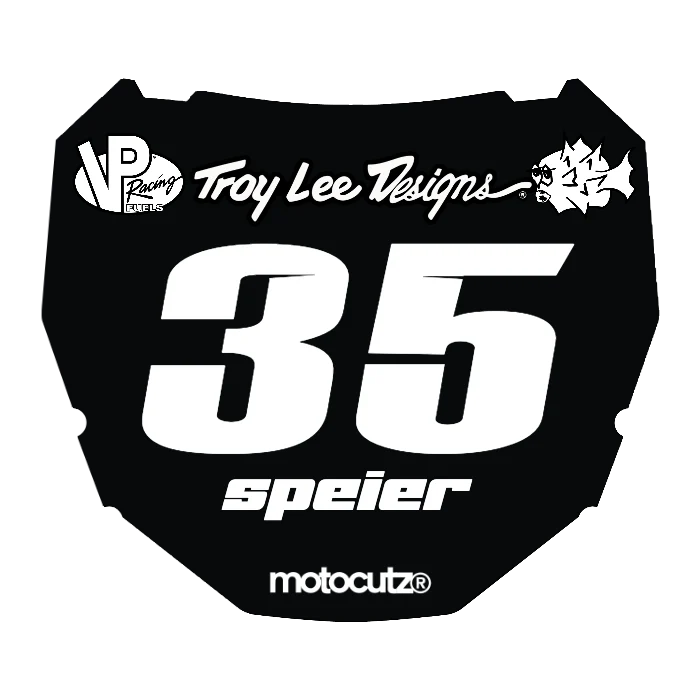 CUSTOM ODI NUMBER PLATE DECAL
