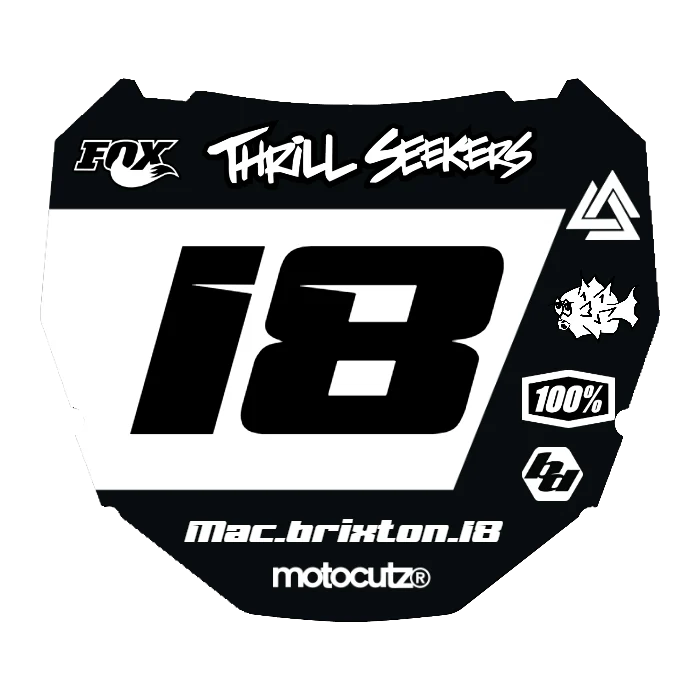CUSTOM ODI NUMBER PLATE DECAL