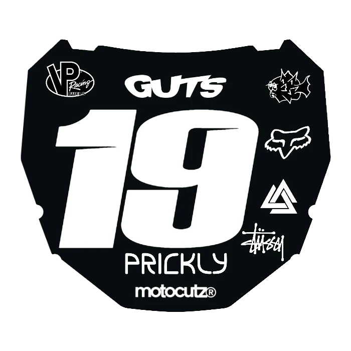 CUSTOM ODI NUMBER PLATE DECAL