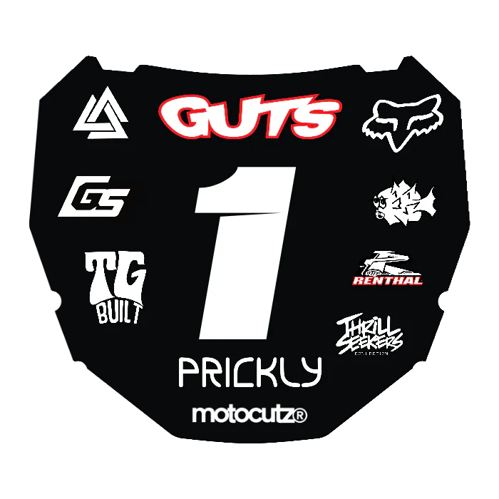 CUSTOM ODI NUMBER PLATE DECAL