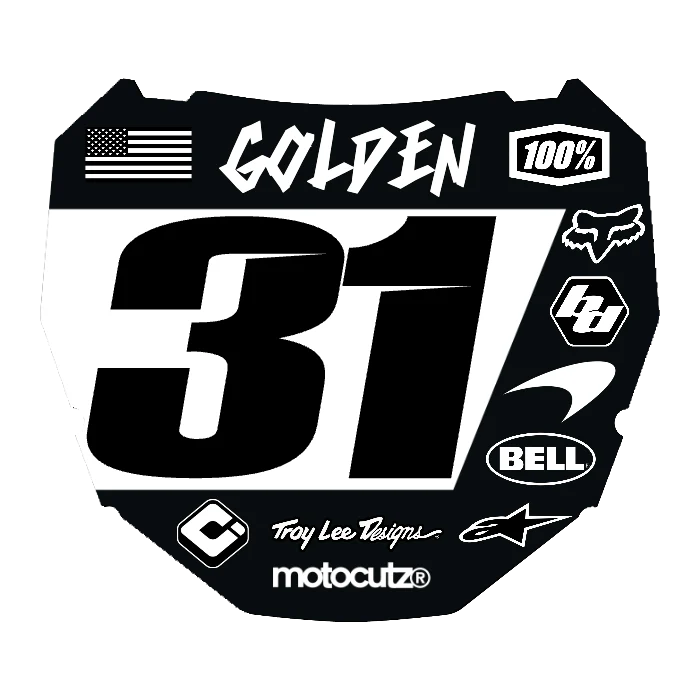CUSTOM ODI NUMBER PLATE DECAL