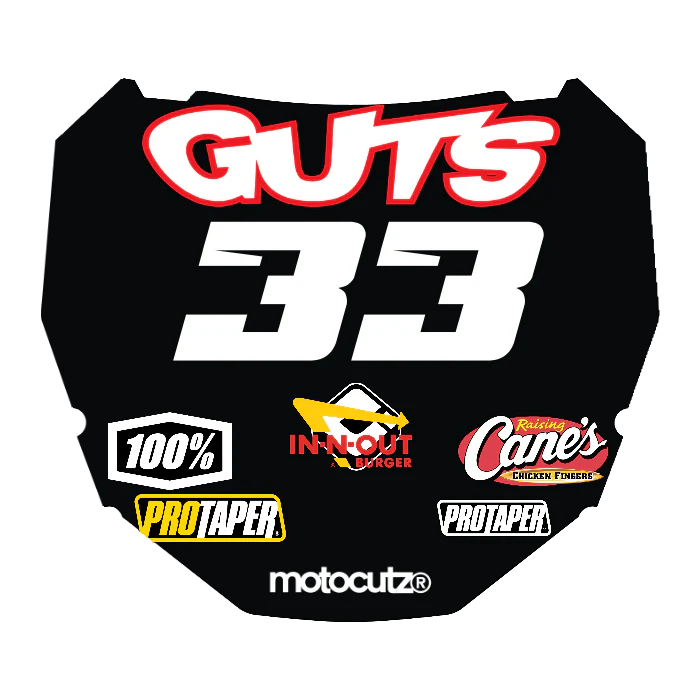 CUSTOM ODI NUMBER PLATE DECAL