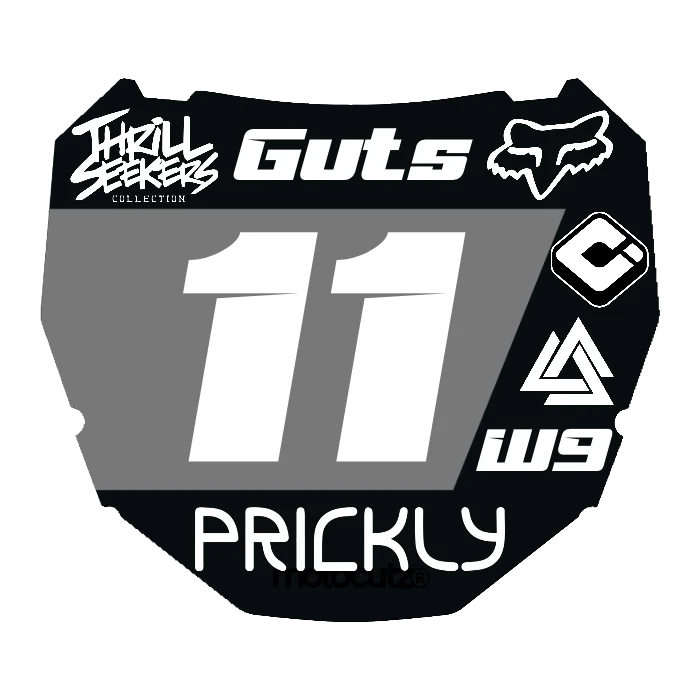 CUSTOM ODI NUMBER PLATE DECAL